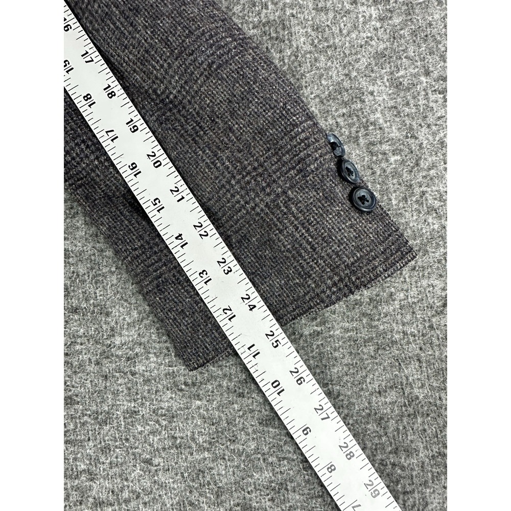 Vintage Givenchy Paris Wool Sport Coat SZ 41 Gray Tweed Single Vent Old Money - Picture 10 of 12